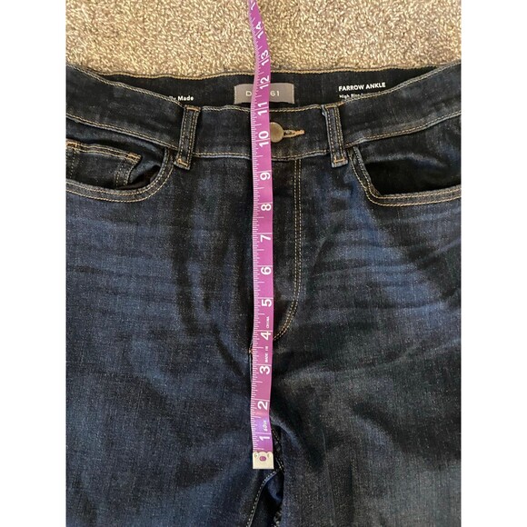 DL1961 Farrow Ankle Jeans Size 29 High Rise Skinny Willoughby Dark Wash - Picture 4 of 7